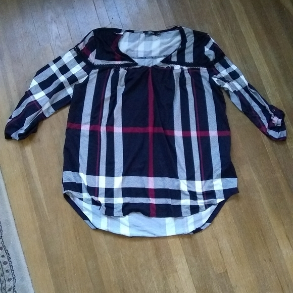 cure Tops - Plaid Top